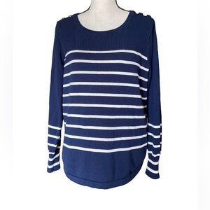 Liz Claiborne Stripe Sailor Sweater